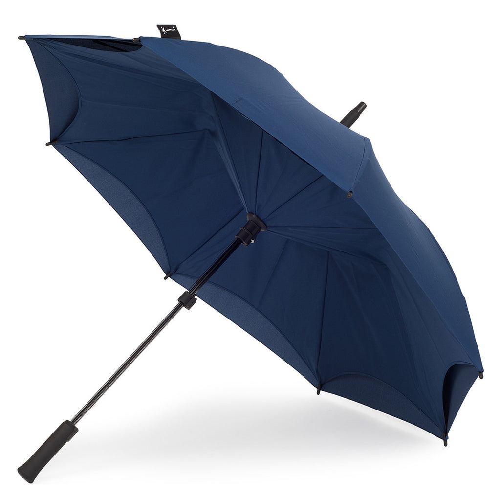 KAZbrella, KAZ, KAZ Designs, Umbrella, KAZ Umbrella, Straight, Straight Handle, Dark Blue, Deep Blue, Dark Blue / Dark Blue, Deep Blue / Deep Blue, Open