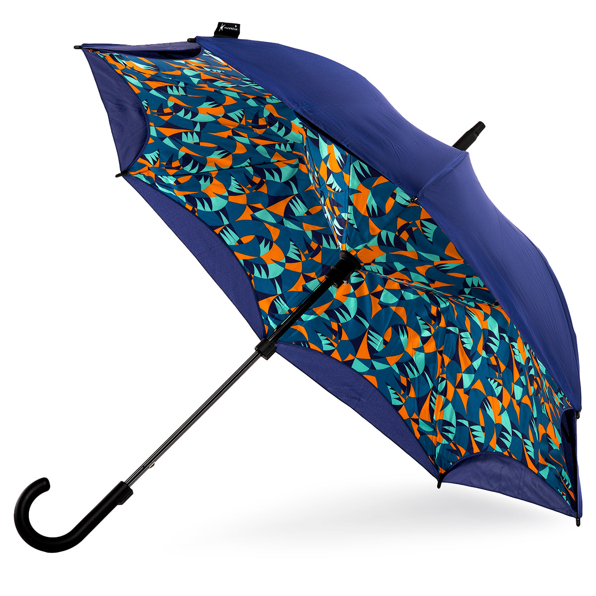 Limited Edition Jazz Reverse Folding Umbrella Curved Handle 